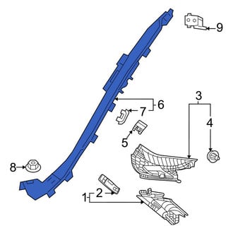 Mercedes-Benz OE - Rear Left Lower Interior Quarter Panel Trim Panel