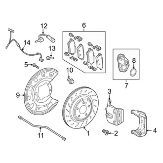 Mercedes-Benz OE - Rear Suspension - Brake Components (W/O Rear Steering)