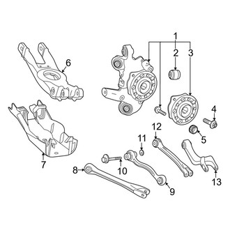 Mercedes-Benz OE - Rear Suspension - Suspension Components (W/O Rear Steering), (2.0L)