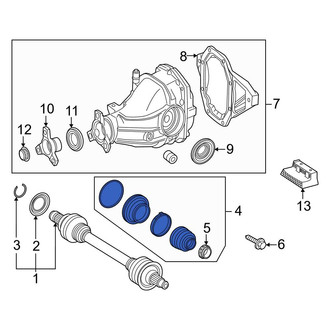 Mercedes-Benz OE - Rear Inner CV Joint Boot Kit