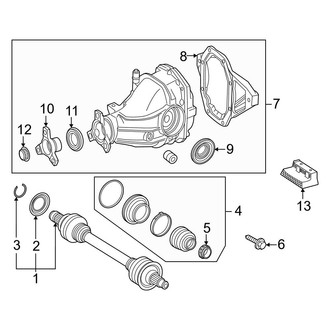 Mercedes-Benz OE - Rear Suspension - Axle & Differential (W/O Rear Steering)