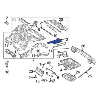 Mercedes-Benz OE - Rear Left Floor Extension