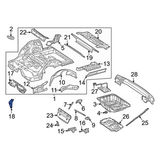Mercedes-Benz OE - Floor Pan Reinforcement