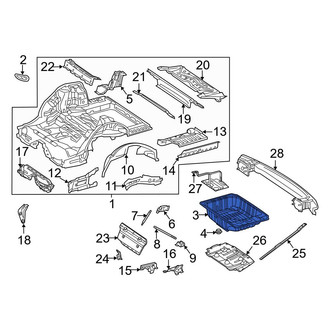 Mercedes-Benz OE - Rear Floor Pan