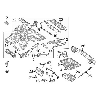 Mercedes-Benz OE - Rear Body & Floor - Floor & Rails