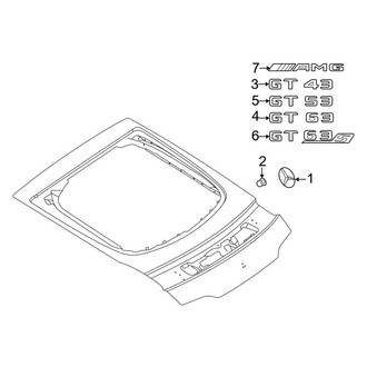 Mercedes-Benz OE - Lift Gate - Exterior Trim (4 Doors)