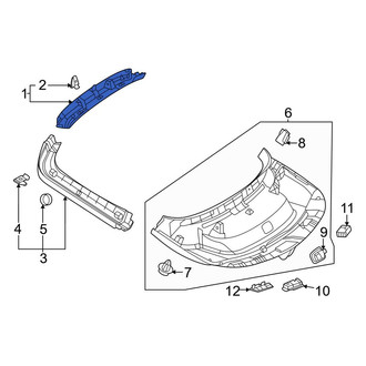 Mercedes-Benz OE - Rear Upper Liftgate Trim