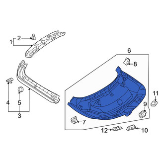 Mercedes-Benz OE - Rear Lower Liftgate Trim Cover