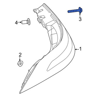 Mercedes-Benz OE - Tail Light Bolt
