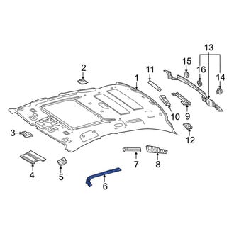 Mercedes-Benz OE - Center Left Roof Insulator