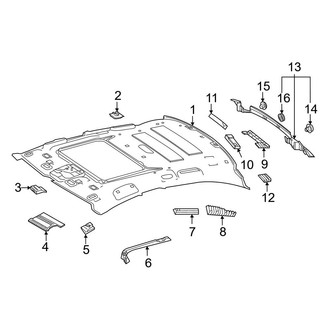 Mercedes-Benz OE - Roof - Interior Trim (With Carbon Fiber, W/O Panoramic, Headliner & Components), (Base)