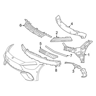Mercedes-Benz OE - Front Bumper & Grille - Bumper & Components (Inner Components), (Base)
