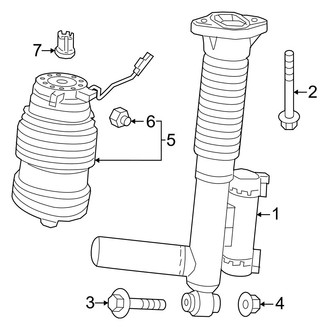 Mercedes-Benz OE - Rear Suspension - Shocks & Components (With Rear Steering)