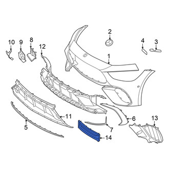 Mercedes-Benz OE - Front License Plate Bracket