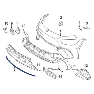 Mercedes-Benz OE - Front Center Bumper Trim