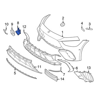 Mercedes-Benz OE - Front Upper Tow Eye Cap