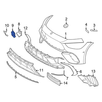 Mercedes-Benz OE - Front Lower Tow Eye Cap