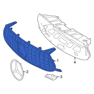 Mercedes-Benz OE - Front Inner Grille