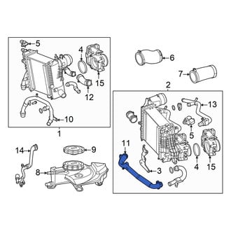 Mercedes-Benz OE - Left Lower Intercooler Hose