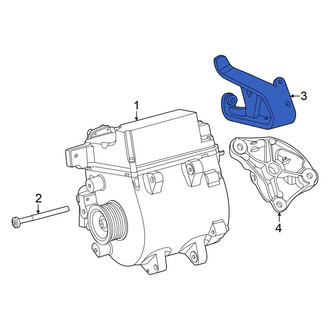 Mercedes-Benz OE - Right Hybrid Starter Generator Motor Bracket