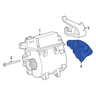 Mercedes-Benz OE - Left Hybrid Starter Generator Motor Bracket