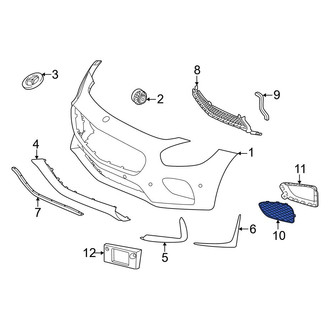 Mercedes-Benz OE - Front Left Outer Grille