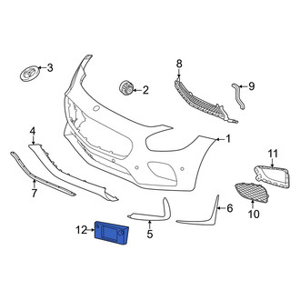 Mercedes-Benz OE - Front License Plate Bracket