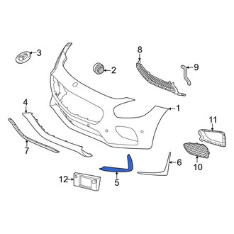Mercedes-Benz OE - Front Left Inner Spoiler