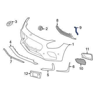 Mercedes-Benz OE - Front Left Grille Seal