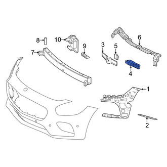 Mercedes-Benz OE - Front Left Outer Bumper Impact Absorber