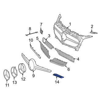 Mercedes-Benz OE - Front Grille Emblem