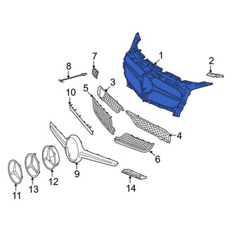 Mercedes-Benz OE - Front Grille Molding