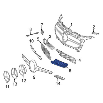 Mercedes-Benz OE - Front Left Lower Grille
