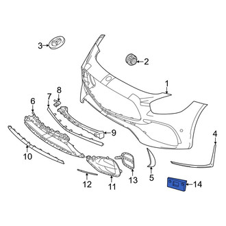Mercedes-Benz OE - License Plate Bracket