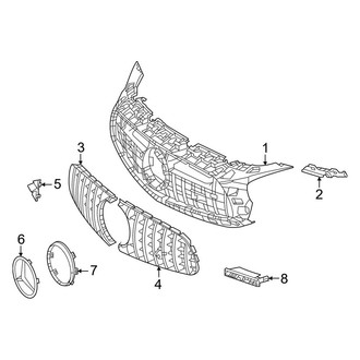 Mercedes-Benz OE - Front Bumper & Grille - Grille & Components