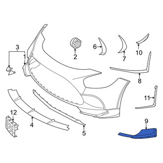 Mercedes-Benz OE - Front Left Lower Bumper Trim