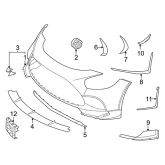 Mercedes-Benz OE - Front Bumper & Grille - Bumper & Components (Cover & Components)