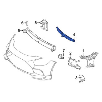 Mercedes-Benz OE - Front Bumper Impact Absorber