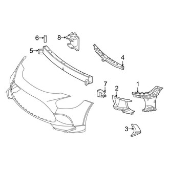 Mercedes-Benz OE - Front Bumper & Grille - Bumper & Components (Inner Components)