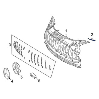 Mercedes-Benz OE - Left Grille Bracket