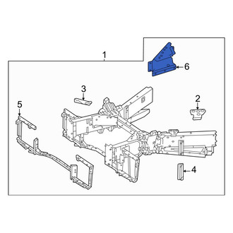 Mercedes-Benz OE - Rear Left Bumper Cover Reinforcement
