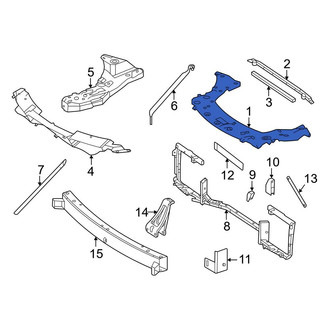 Mercedes-Benz OE - Front Lower Radiator Support Tie Bar