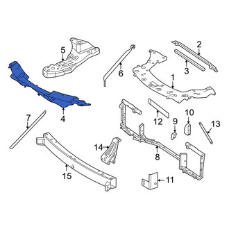 Mercedes-Benz OE - Front Lower Radiator Support Tie Bar