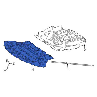 Mercedes-Benz OE - Front Radiator Support Splash Shield
