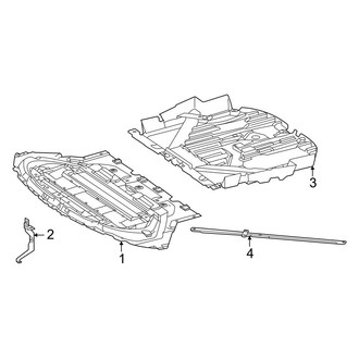 Mercedes-Benz OE - Radiator Support - Splash Shields