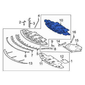 Mercedes-Benz OE - Front Inner Radiator Support Access Cover