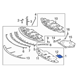 Mercedes-Benz OE - Front Left Radiator Support Access Cover