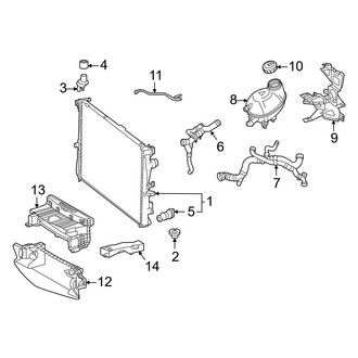 Mercedes-Benz OE - Cooling - Radiator & Components (Primary), (Hatchback)