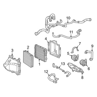 Mercedes-Benz OE - Cooling - Radiator & Components (Auxiliary)