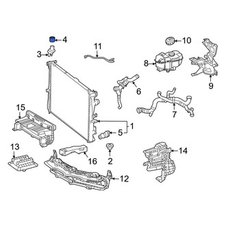 Mercedes-Benz OE - Upper Radiator Insulator